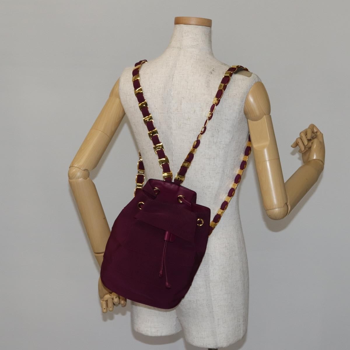 Salvatore Ferragamo Vala Backpack Canvas, PURPLE, CANVAS, Backpack