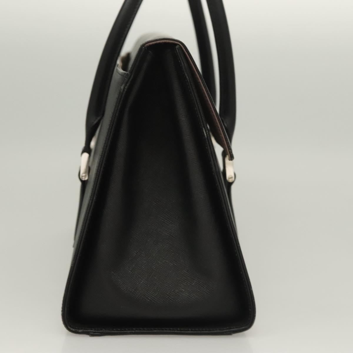 Burberry Vintage Handbag Leather, BLACK, LEATHER, Handbag