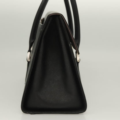Burberry Vintage Handbag Leather, BLACK, LEATHER, Handbag
