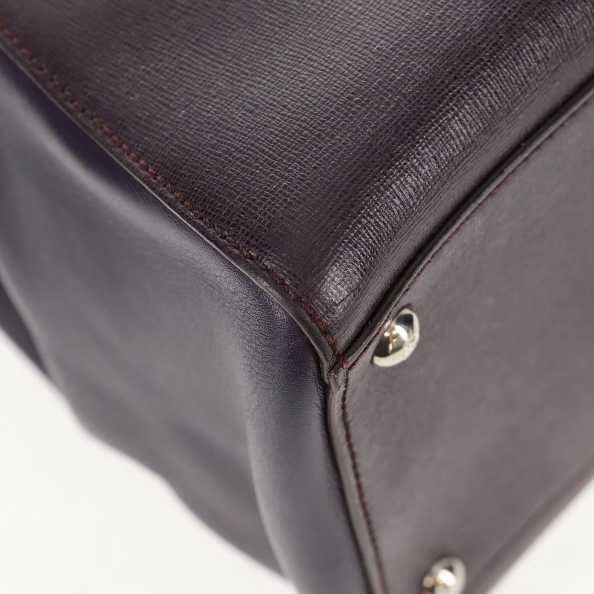 Fendi 2Jours Bag Leather, PURPLE, LEATHER, Handbag
