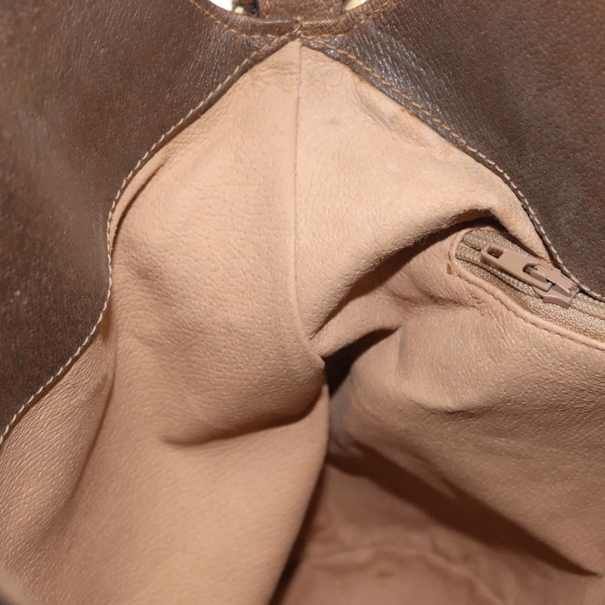 Gucci Vintage Open Shoulder Bag (Outlet) GG Canvas with Leather, BEIGE, PVC, Shoulder bag