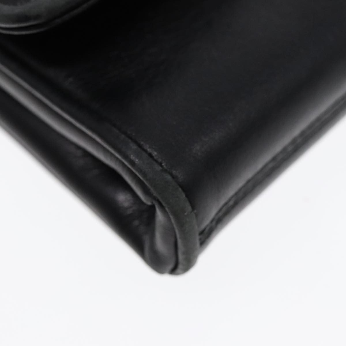 Celine Vintage Flap Shoulder Bag Leather, BLACK, LEATHER, Shoulder bag