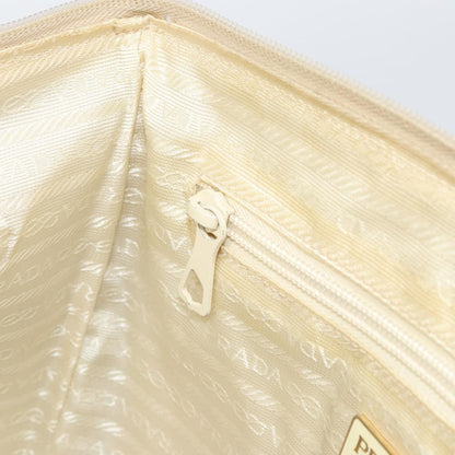 Prada Vintage Handbag Leather, BEIGE, LEATHER, Handbag