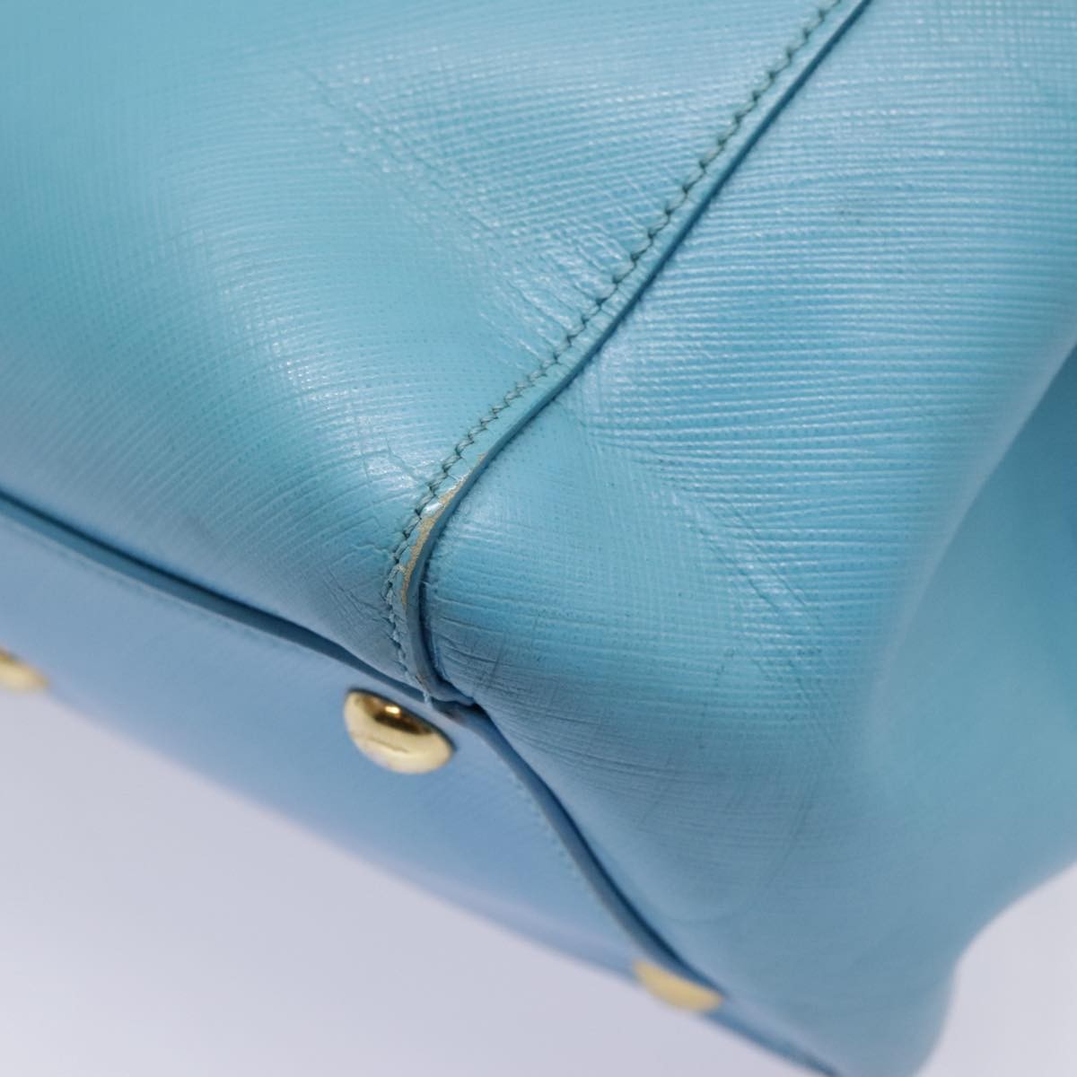 Salvatore Ferragamo Vara Bow Chain Tote Leather, BLUE, LEATHER, Tote bag