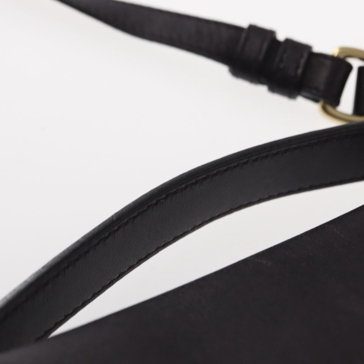 Salvatore Ferragamo Gancini Shoulder Bag Leather, PURPLE, LEATHER, Shoulder bag