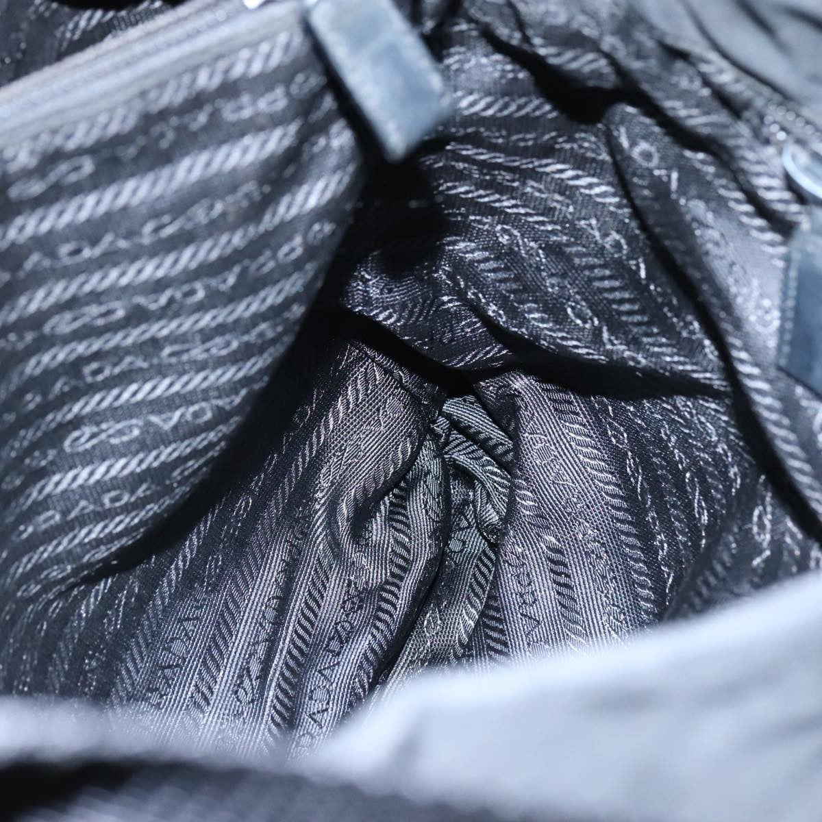 Prada Flat Messenger Bag Tessuto, BLACK, NYLON, Shoulder bag