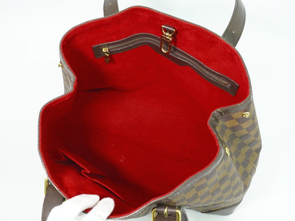 Louis Vuitton Hampstead Handbag Damier, Brown, Canvas, Shoulder Bag