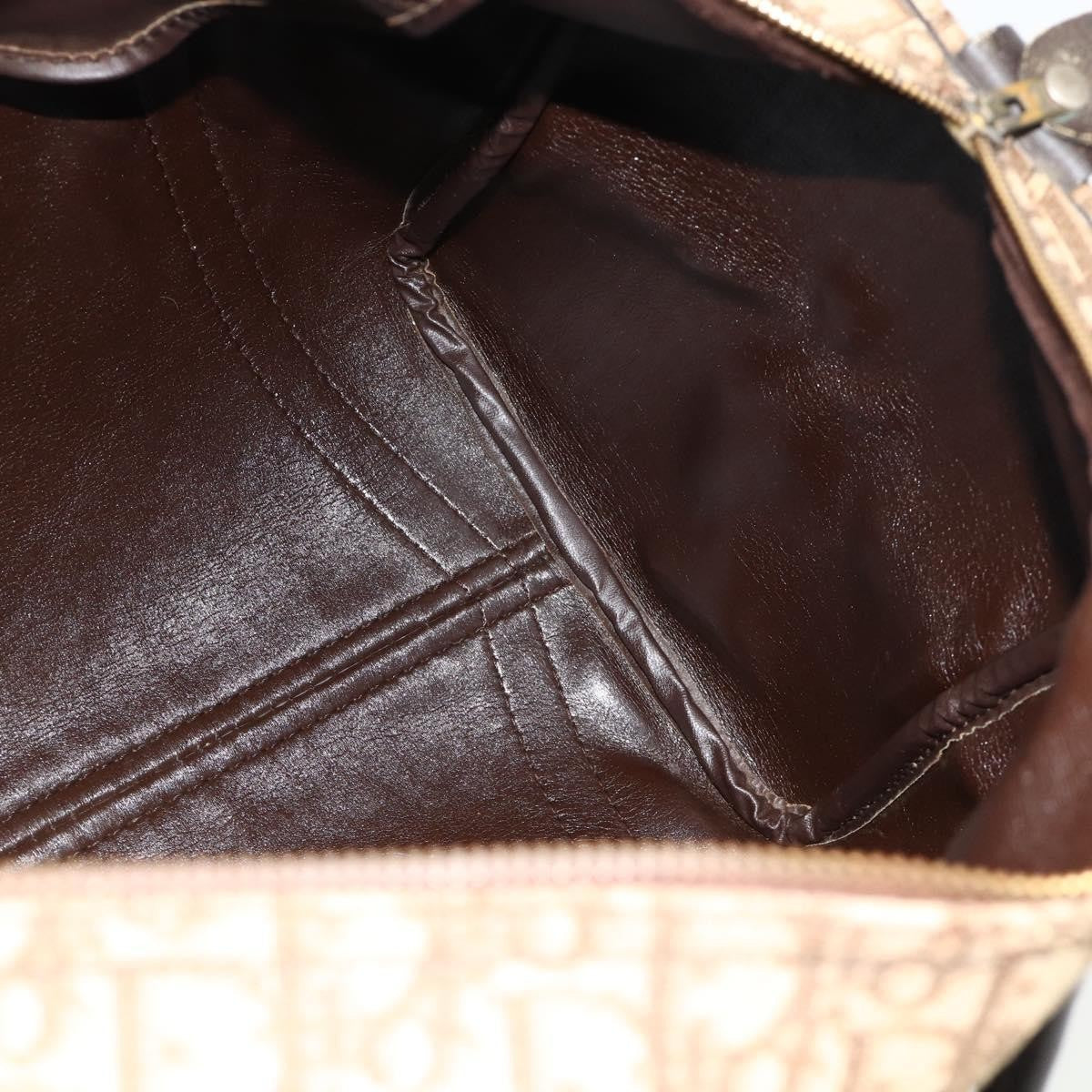 Christian Dior Vintage Trotter Boston Bag Diorissimo Canvas, Beige, Canvas, Handbag