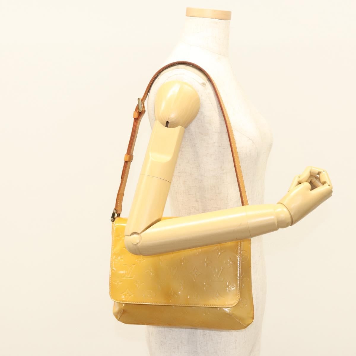 Louis Vuitton Thompson Street Handbag Monogram Vernis, BEIGE, PATENT_LEATHER, Handbag