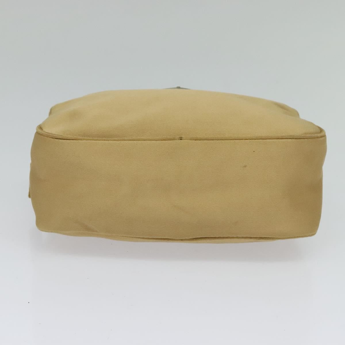 Prada Zip Around Toiletry Bag Silk, BEIGE, SATIN, Clutche & pouche