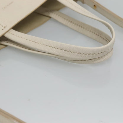 Celine Vertical Cabas Tote Leather, WHITE, LEATHER, Tote bag