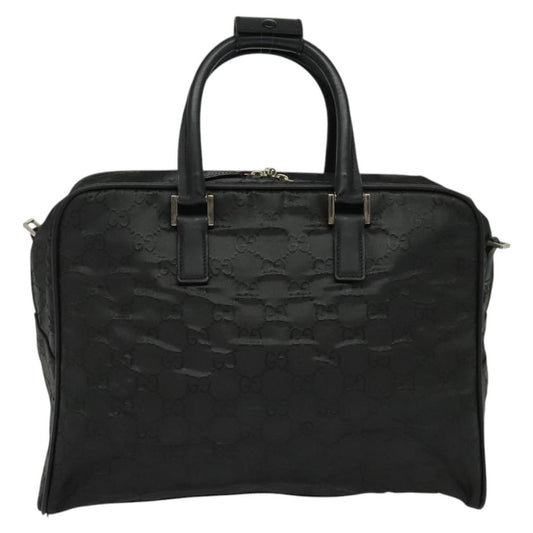 Gucci Vintage Boston Bag GG Canvas, BLACK, CANVAS, Travel bag