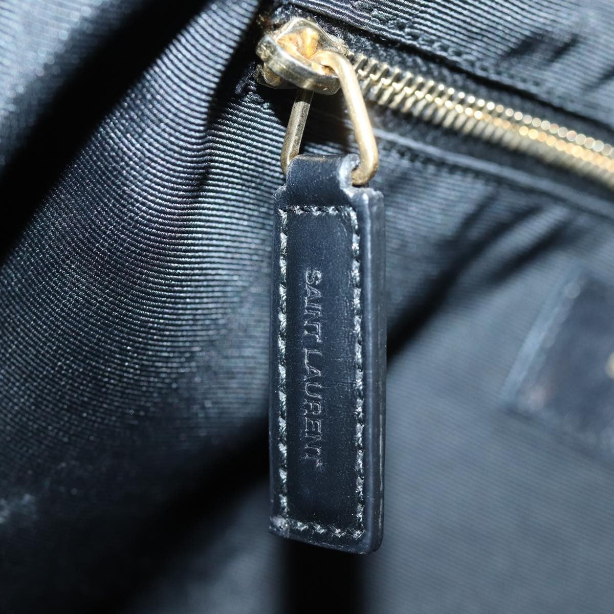 Saint Laurent Shopper Tote Leather, GRAY, LEATHER, Tote bag