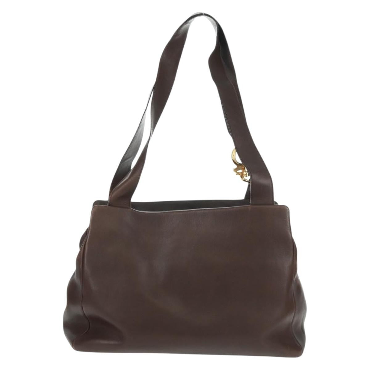 Salvatore Ferragamo Vintage Tote bag Leather, BROWN, LEATHER, Tote bag