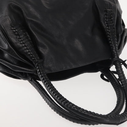 Salvatore Ferragamo Gancini Tote Leather, BLACK, LEATHER, Tote bag