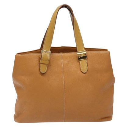 Burberry Handle Tote Leather, BEIGE, LEATHER, Tote bag