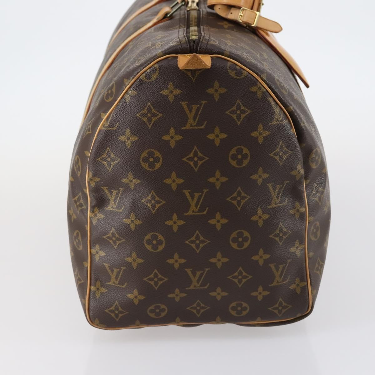 Louis Vuitton Keepall Bag Monogram Canvas, BROWN, CANVAS, Travel bag
