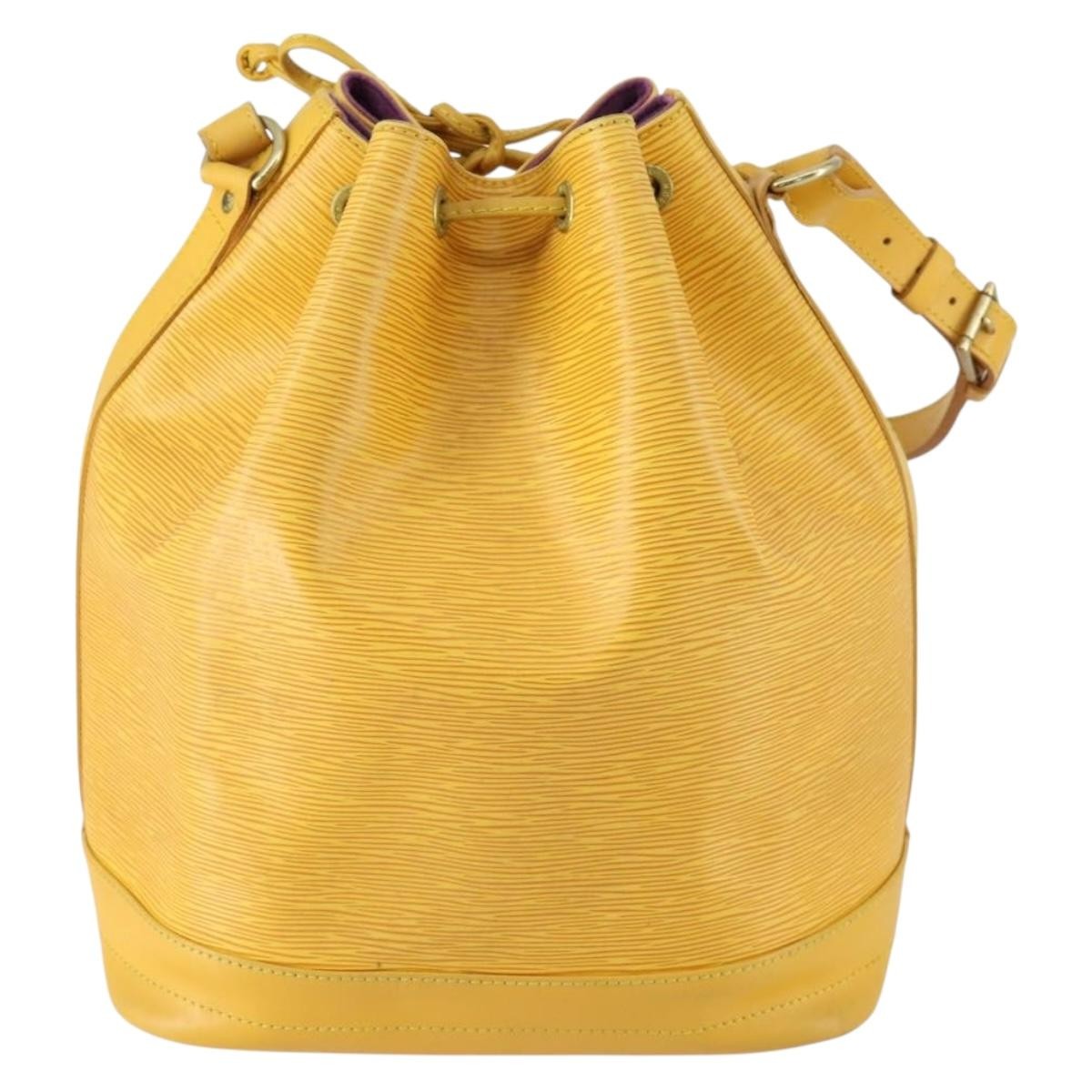 Louis Vuitton Noe Handbag Epi leather, YELLOW, LEATHER, Shoulder bag