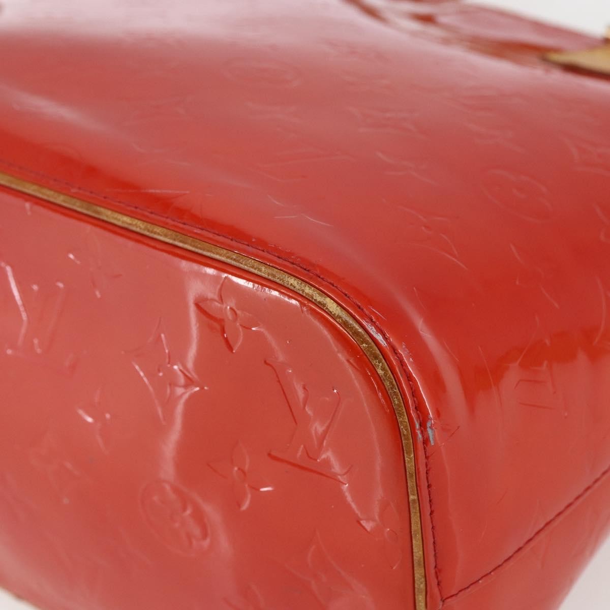 Louis Vuitton Houston Handbag Monogram Vernis, RED, PATENT_LEATHER, Handbag
