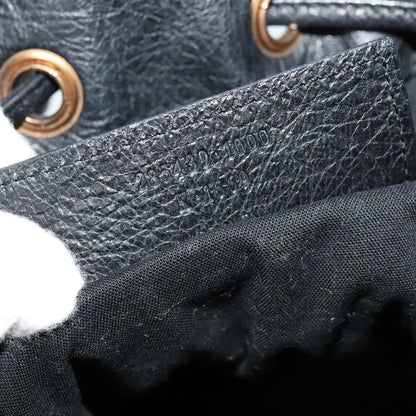 Balenciaga Pom Pon Giant Studs Bag Leather, BLACK, LEATHER, Handbag