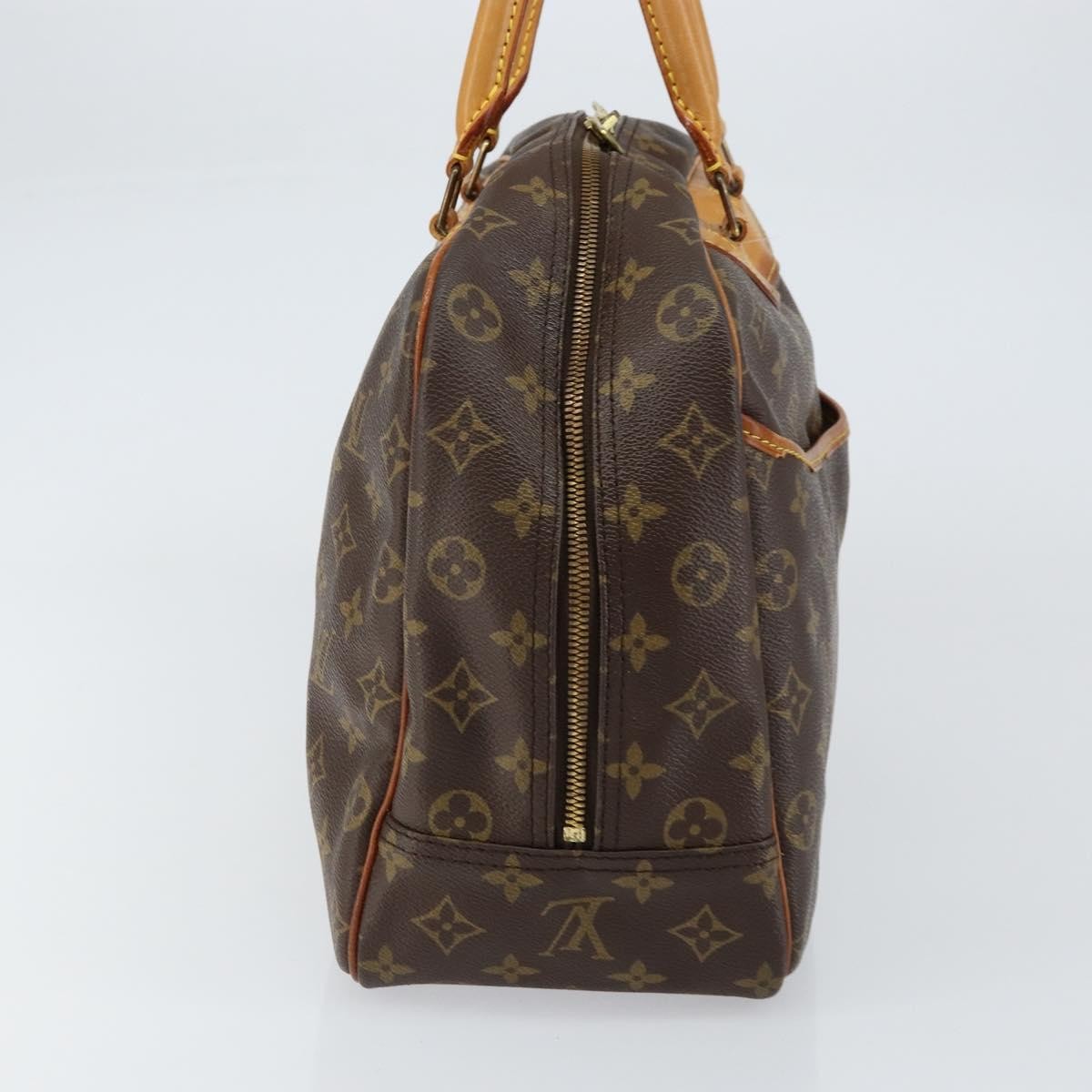 Louis Vuitton Deauville Handbag Monogram Canvas, BROWN, CANVAS, Handbag