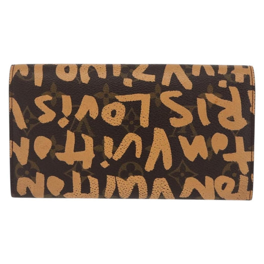 Louis Vuitton Vintage Sarah Wallet Monogram Canvas, ORANGE, CANVAS, Wallets