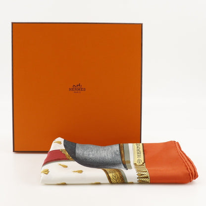 Hermes Carré 90 Silk multicolor, ORANGE, SILK, Scarve & shawl