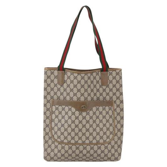 Gucci Sherry Line Tote Canvas, BEIGE, CANVAS, Tote bag