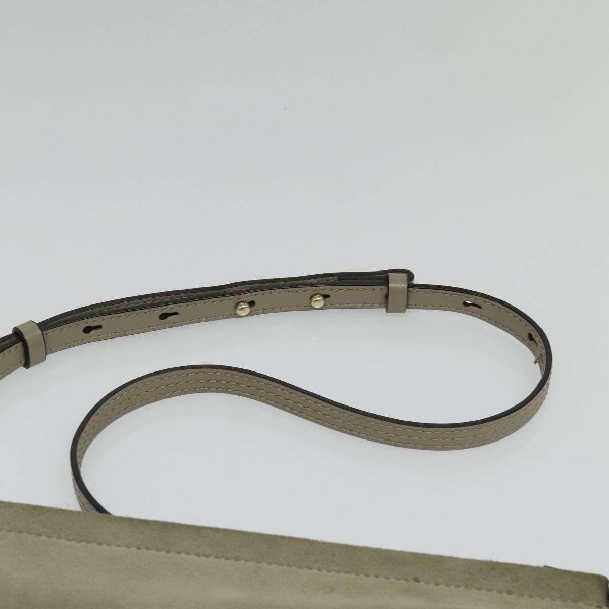 Chloe Faye Shoulder Bag Leather and Suede, GRAY, SUEDE, Shoulder bag