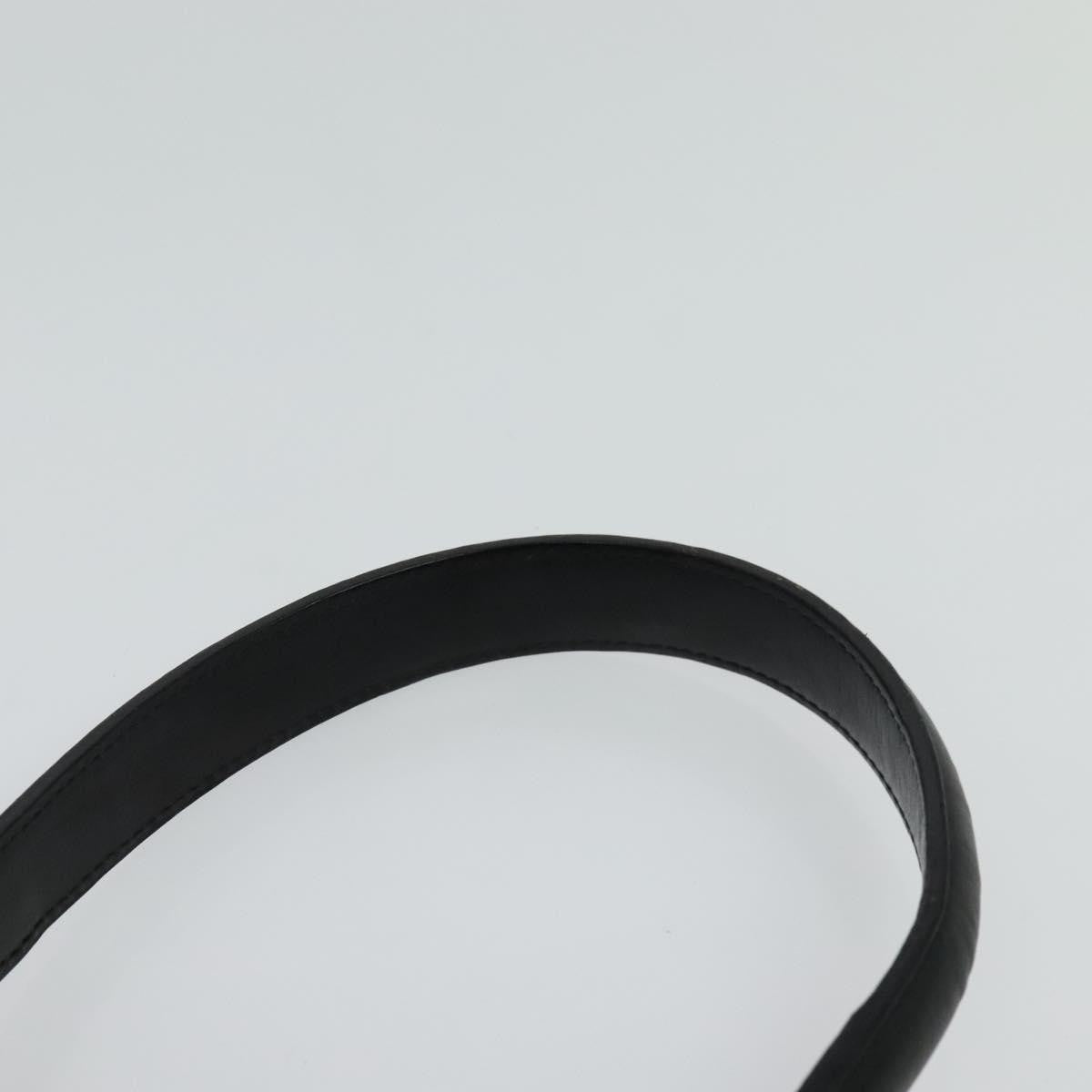 Celine Gancini Handbag Leather, BLACK, LEATHER, Handbag