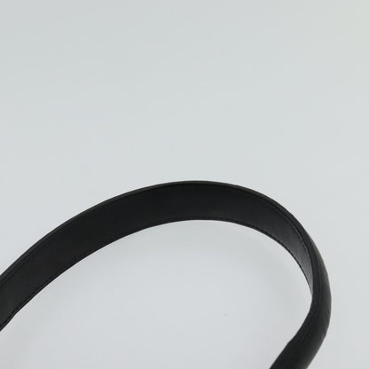 Celine Gancini Handbag Leather, BLACK, LEATHER, Handbag