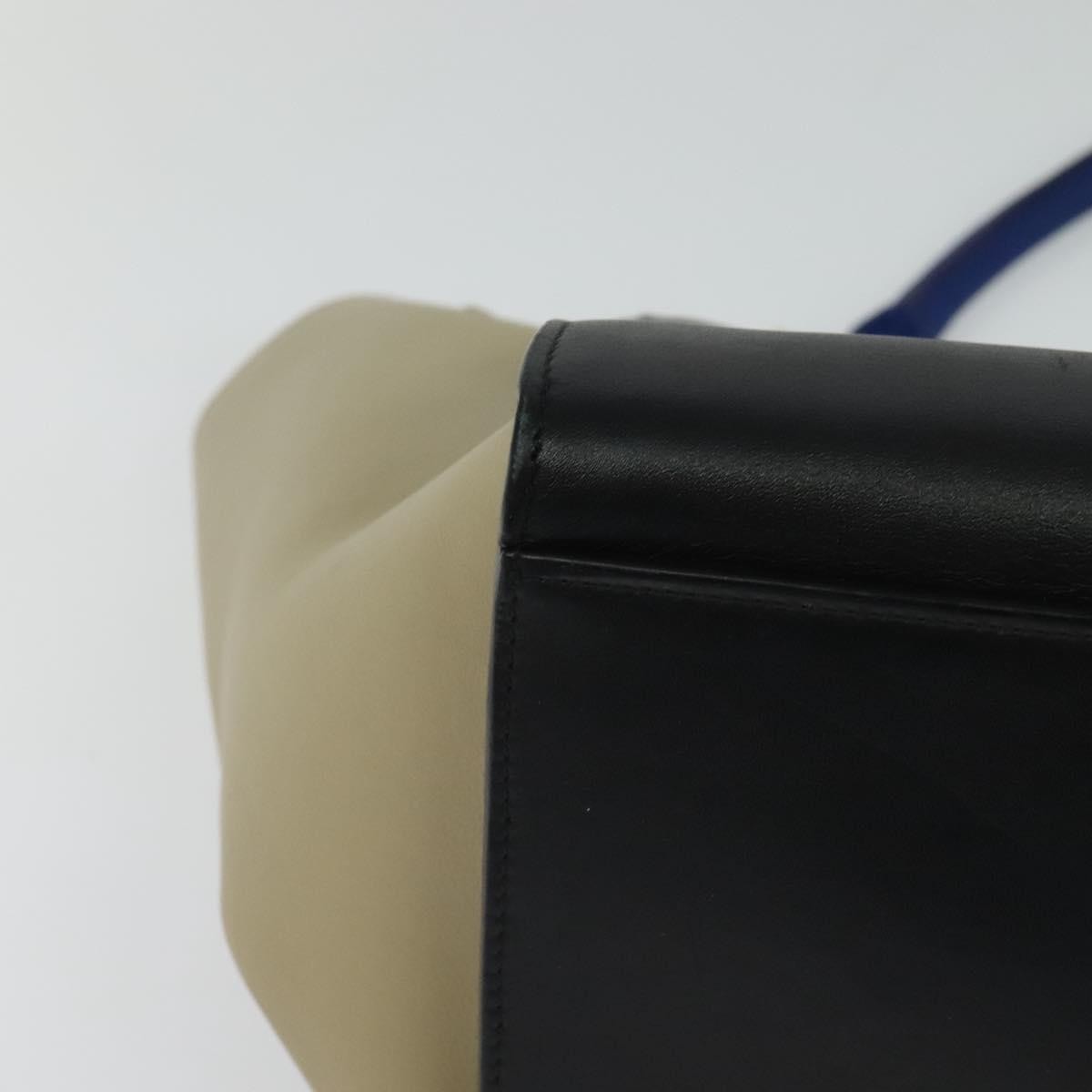 Celine Trapeze Bag Leather, BLUE, LEATHER, Handbag