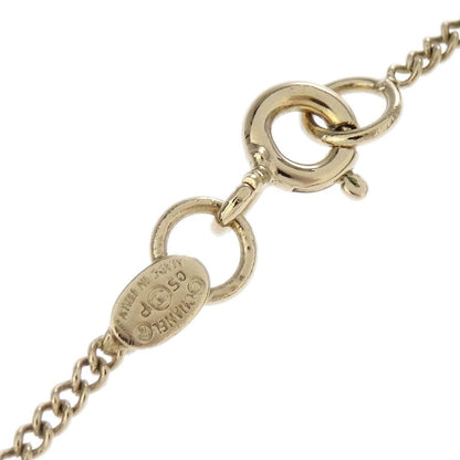 Chanel CC and Heart Pendant Necklace Metal, GOLD, GOLD_PLATED, Necklace