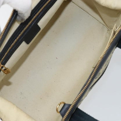 Louis Vuitton Josephine Handbag Mini Lin, BLUE, CANVAS, Handbag