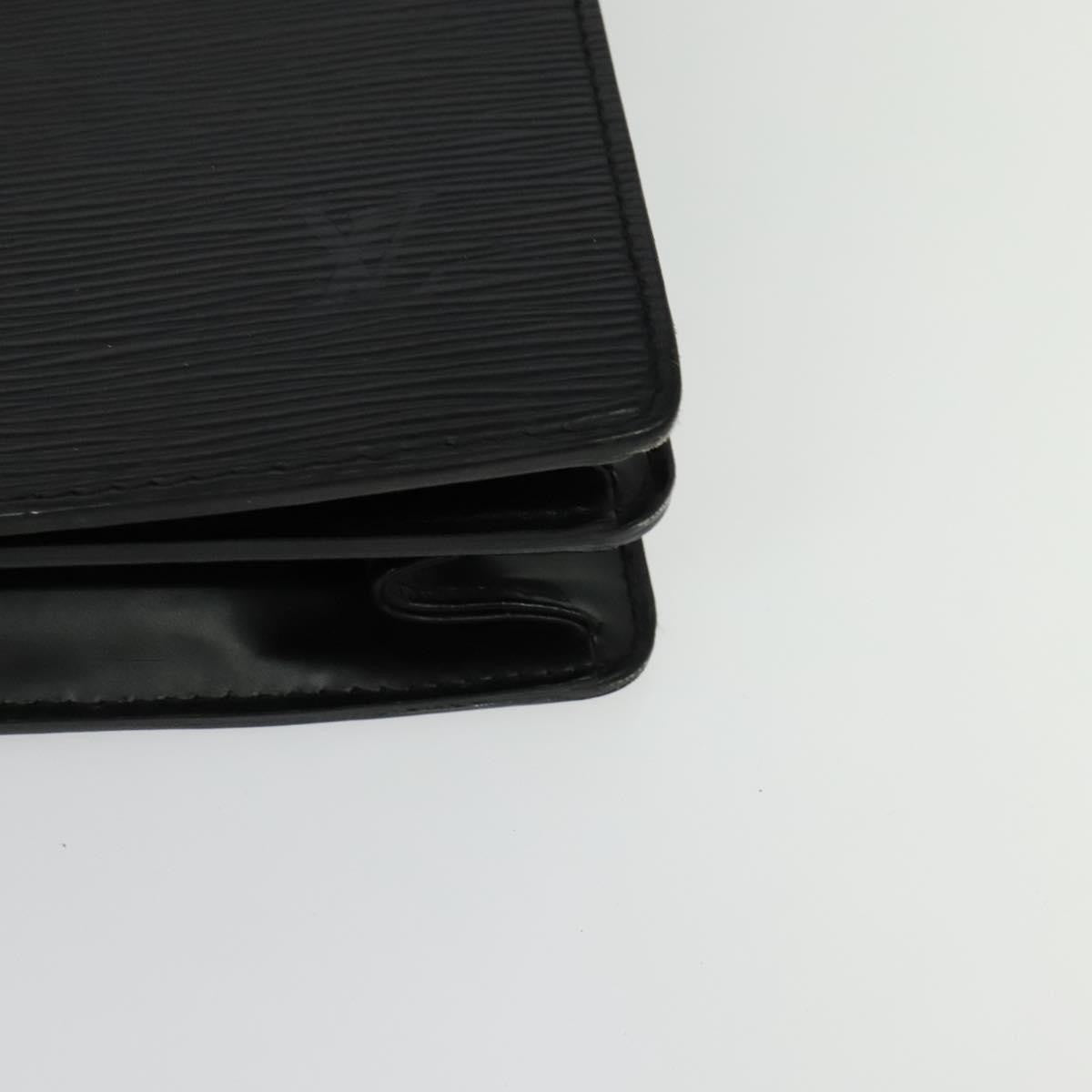 Louis Vuitton Serviette Ambassadeur Handbag Epi Leather, BLACK, LEATHER, Handbag