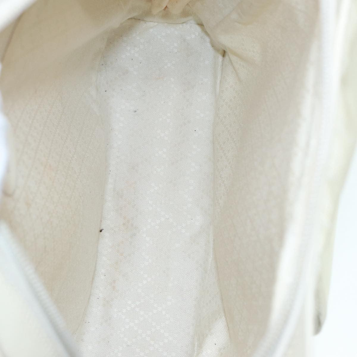 Gucci Vintage Bamboo Backpack Nylon and Patent Leather, WHITE, NYLON, Backpack