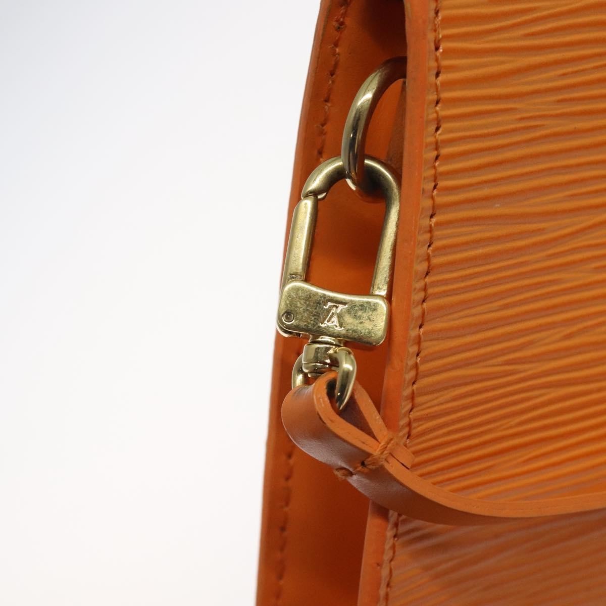 Louis Vuitton Pochette Accessoires Epi Leather, ORANGE, LEATHER, Clutche & pouche