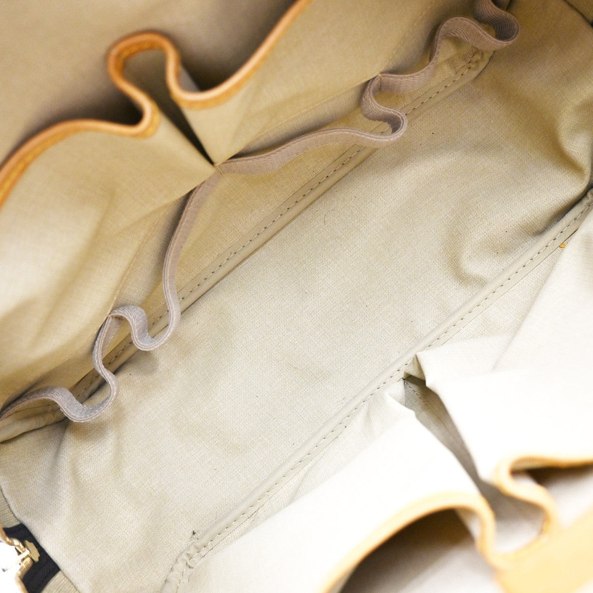 Louis Vuitton Deauville Handbag Monogram Canvas, BROWN, LEATHER, Handbag