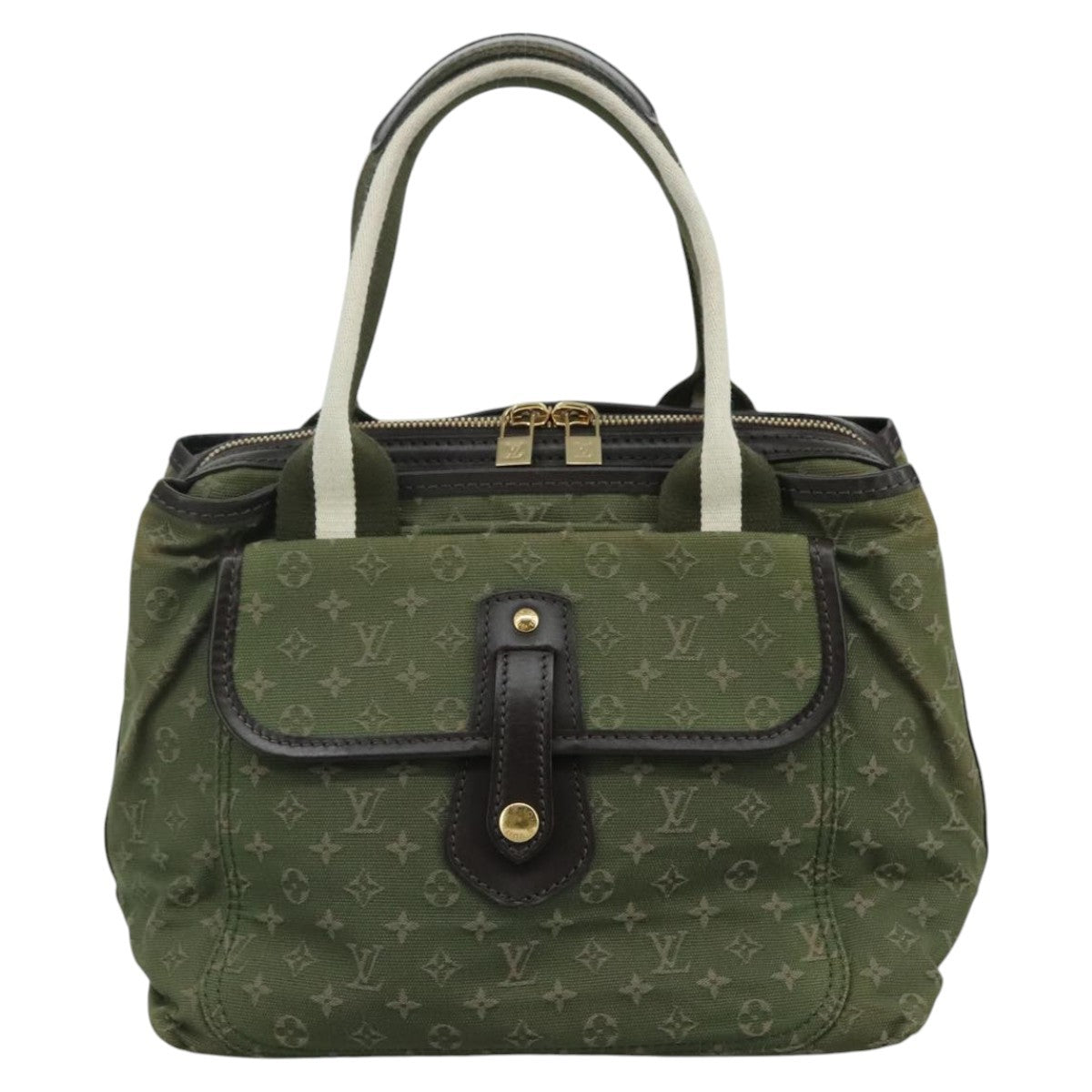Louis Vuitton Sac Mary Kate Handbag Mini Lin, KHAKI, CANVAS, Handbag