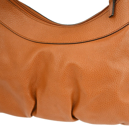 Gucci D Ring Hobo Leather, BROWN, LEATHER, Handbag