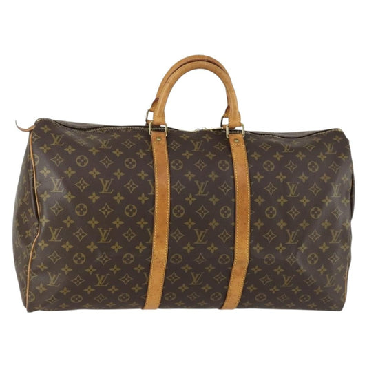 Louis Vuitton Keepall Bag Monogram Canvas, Brown, Canvas, Travel Bag