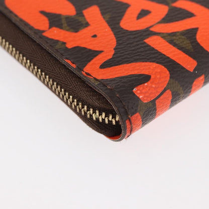Louis Vuitton Porte-Monnaie Zippy Wallet monogramme empreinte, Orange, Canvas, Wallet