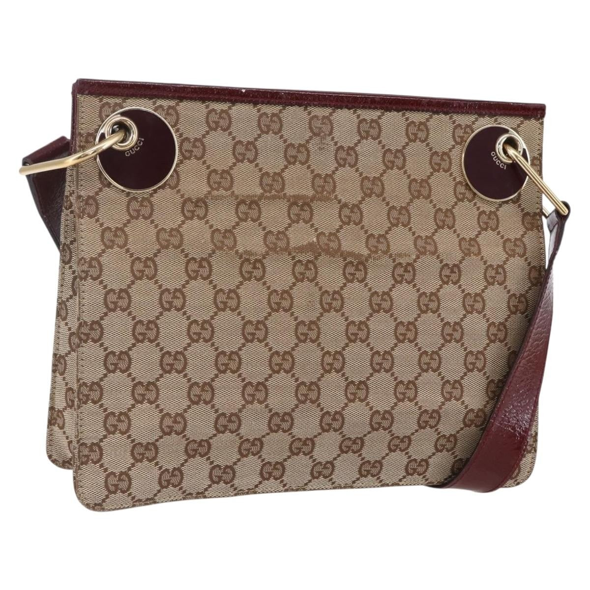 Gucci Eclipse Messenger GG Canvas, BEIGE, CANVAS, Shoulder bag