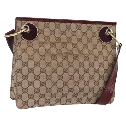 Gucci Eclipse Messenger GG Canvas, BEIGE, CANVAS, Shoulder bag