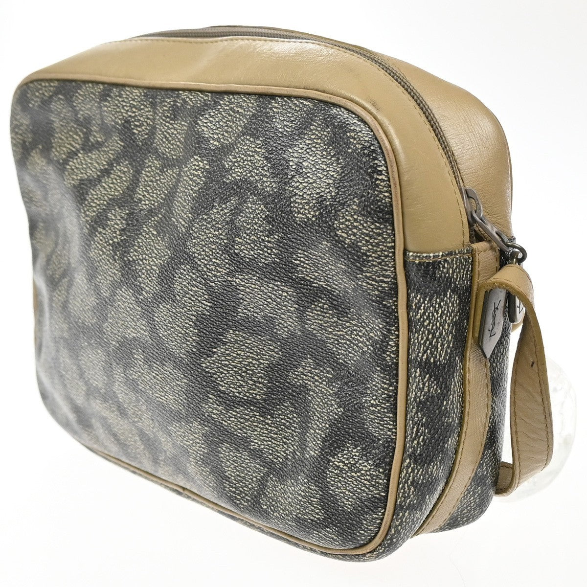 Saint Laurent Vintage Shoulder Bag PVC Leather, Beige, PVC, Shoulder Bag