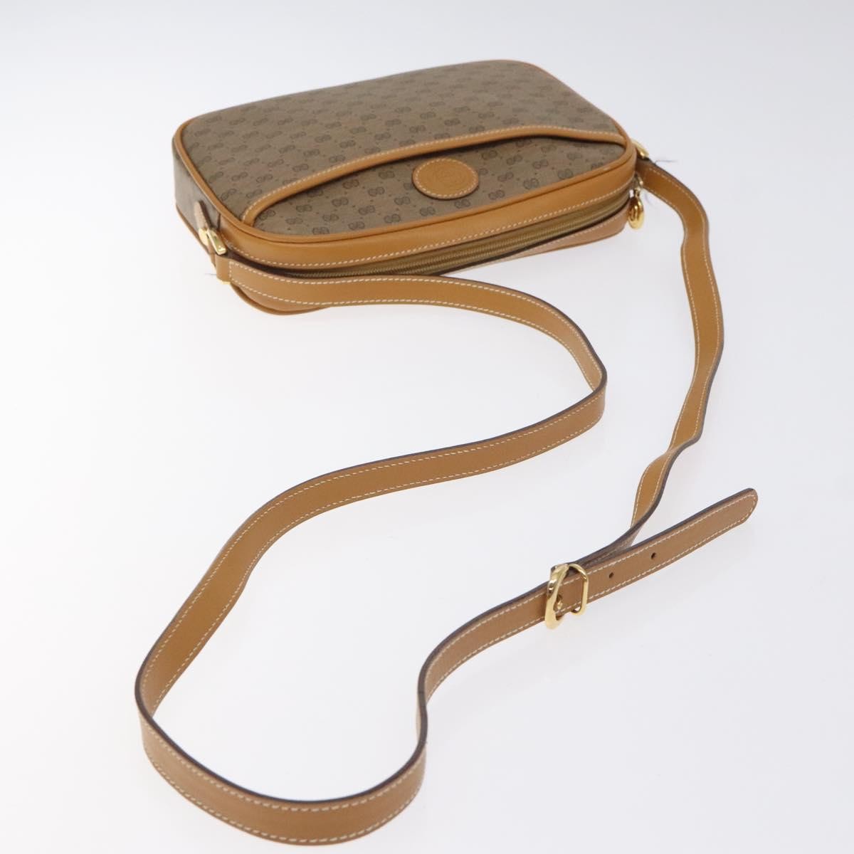 Gucci Zip Pouch GG Canvas, BEIGE, PVC, Shoulder bag