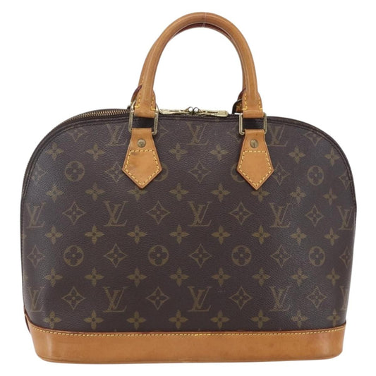 Louis Vuitton Alma Handbag Monogram Canvas, BROWN, CANVAS, Handbag