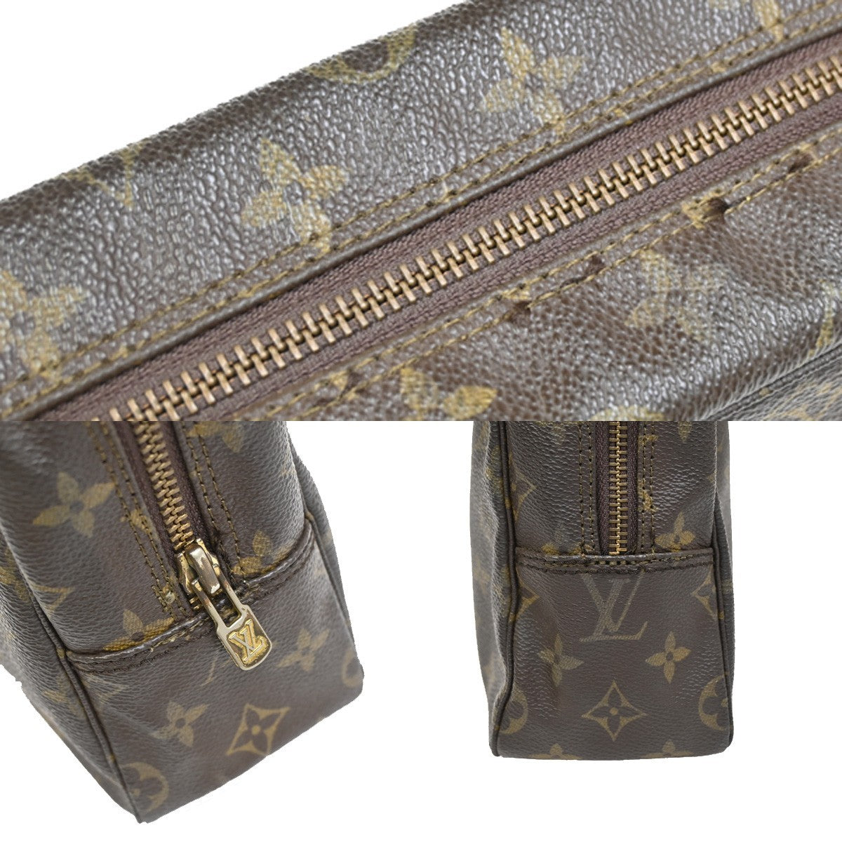 Louis Vuitton Trousse Toilette Monogram Canvas, BROWN, CANVAS, Clutche & pouche