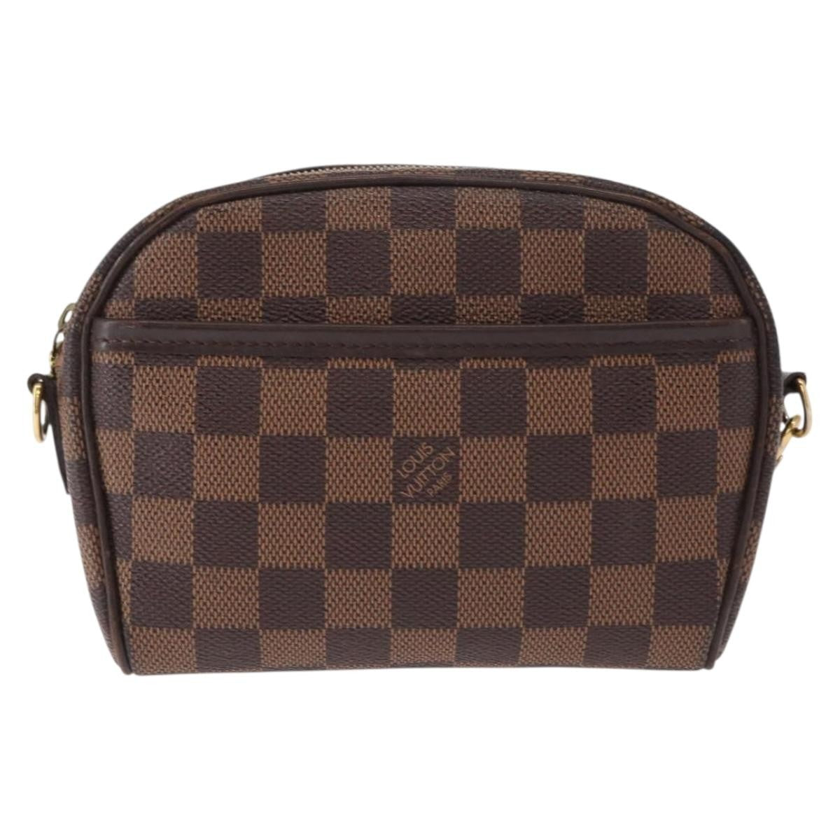Louis Vuitton Ipanema Pochette Damier, BROWN, CANVAS, Clutche & pouche