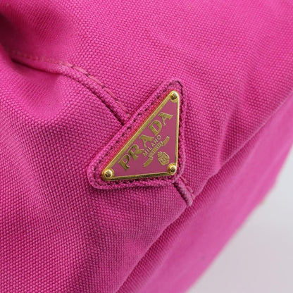 Prada Canapa Tote Canvas, PINK, CANVAS, Tote bag